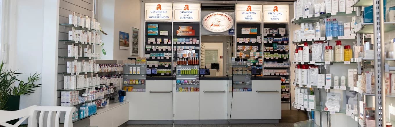Offizin der Delphin-Apotheke in Düsseldorf-Oberkassel
